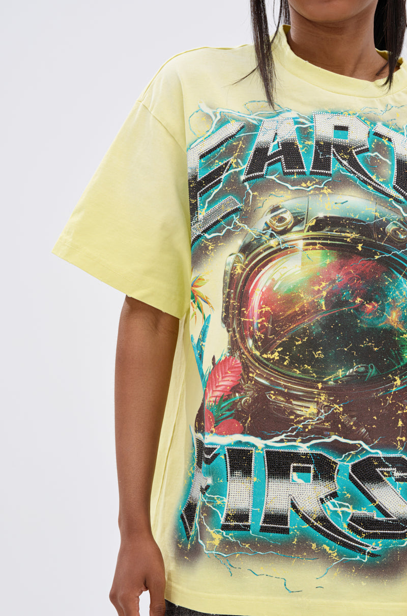 EARTH FIRST OVERSIZED GRAPHIC TEE