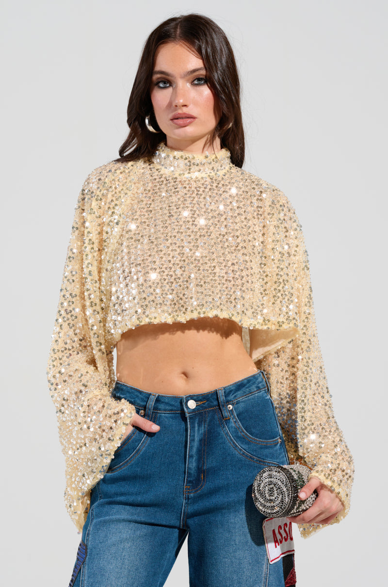 SLYLINE SEQUIN BLOUSE
