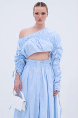 TALK TO ME CINCHED BLOUSE