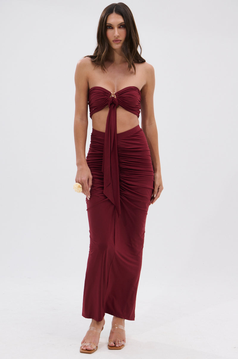 SEXY RUCHED BANDEAU TOP