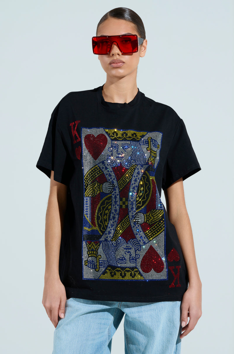 KING OF HEARTS OVERSIZED TEE