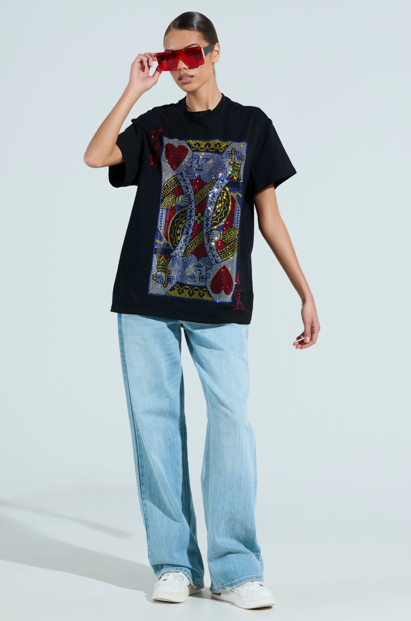 KING OF HEARTS OVERSIZED TEE