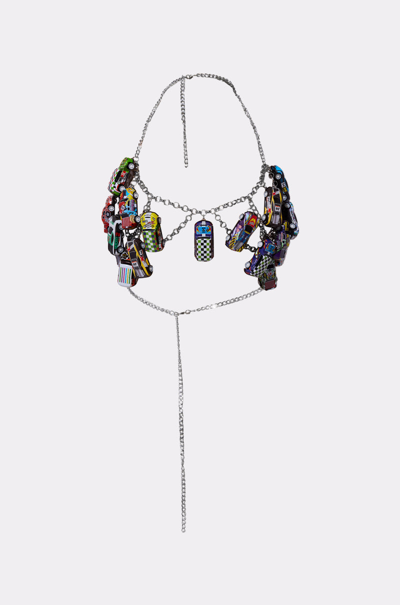 I GO FAST RACE CAR BODY CHAIN