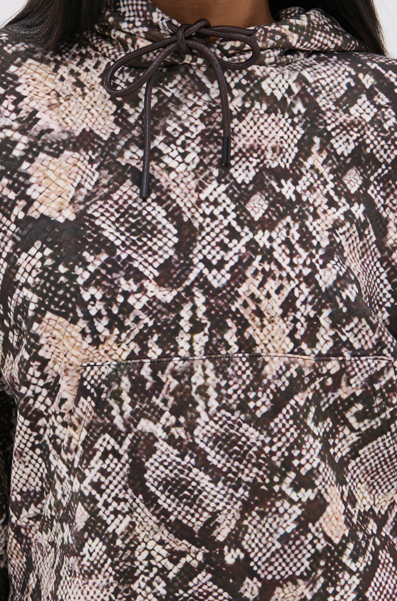 PYTHON HOODED SWEATSHIRT