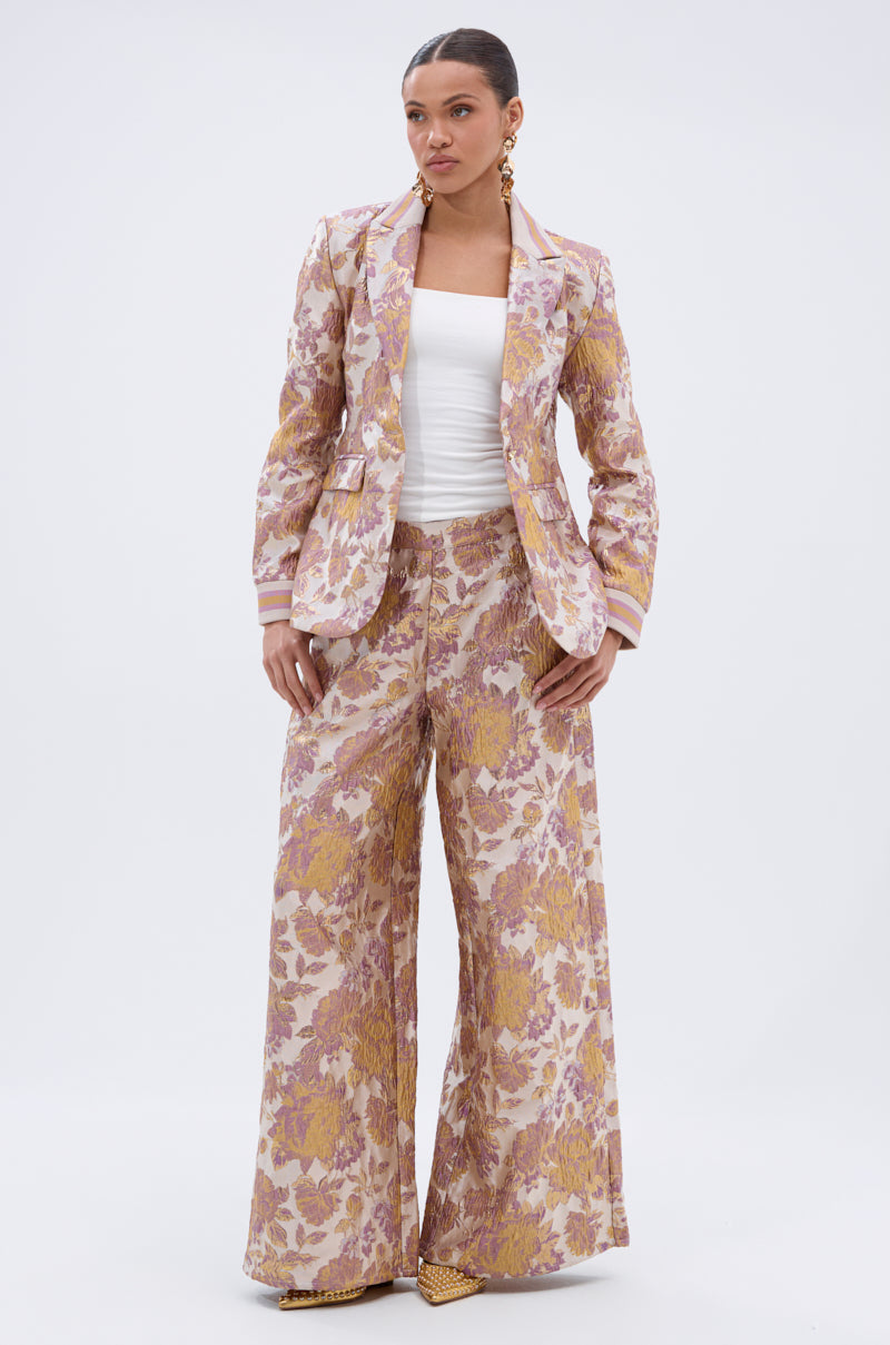 SLOW MOTION BROCADE BLAZER
