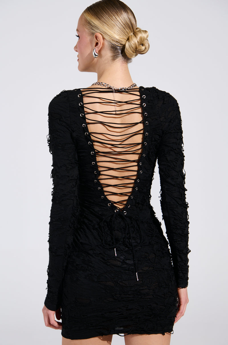 LOTS OF LOVE LACE MINI DRESS