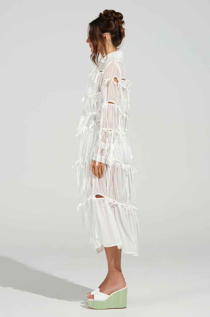 RUBY CUTOUT ORGANZA TRENCH