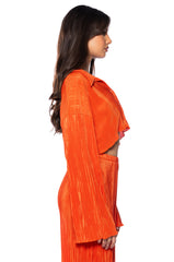 ADVENTURE TO MY WORLD CROPPED BUTTON DOWN