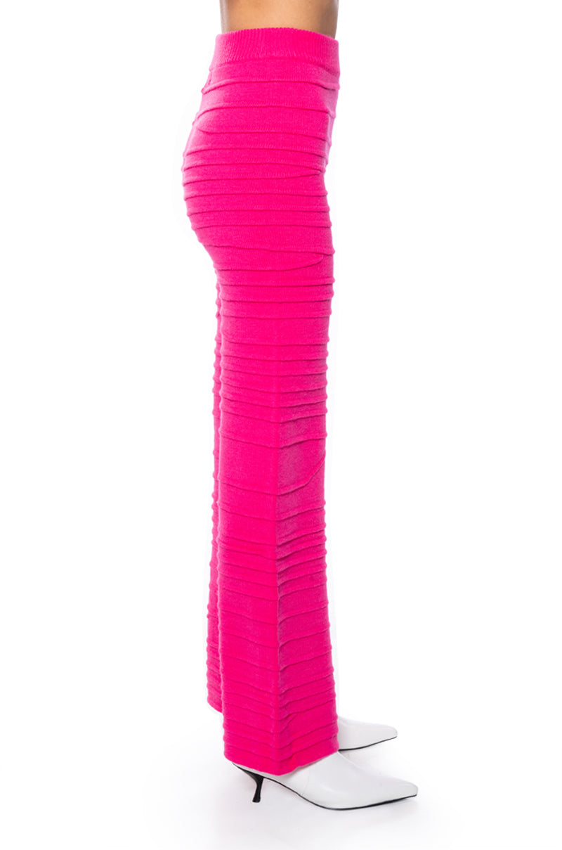 ANGEL ENERGY WIDE LEG KNIT TROUSER