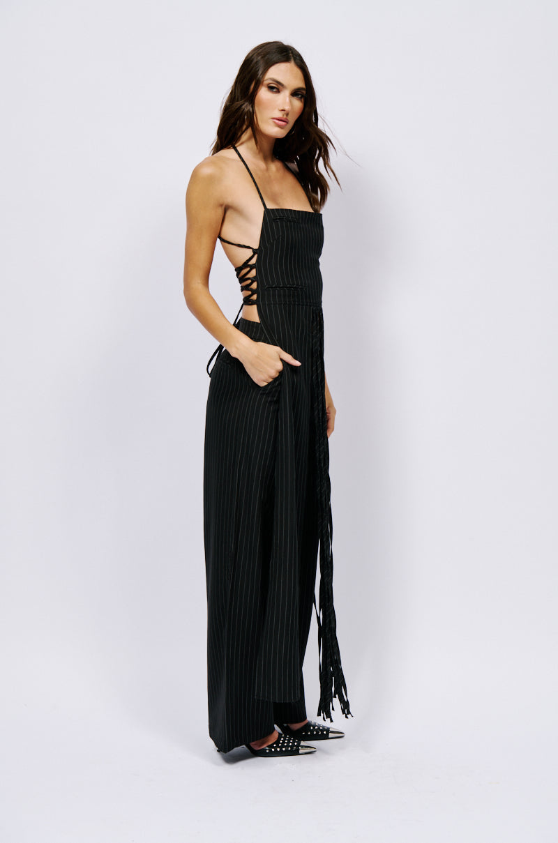 OVER THE TOP ELONGATED TANK IN BLACK